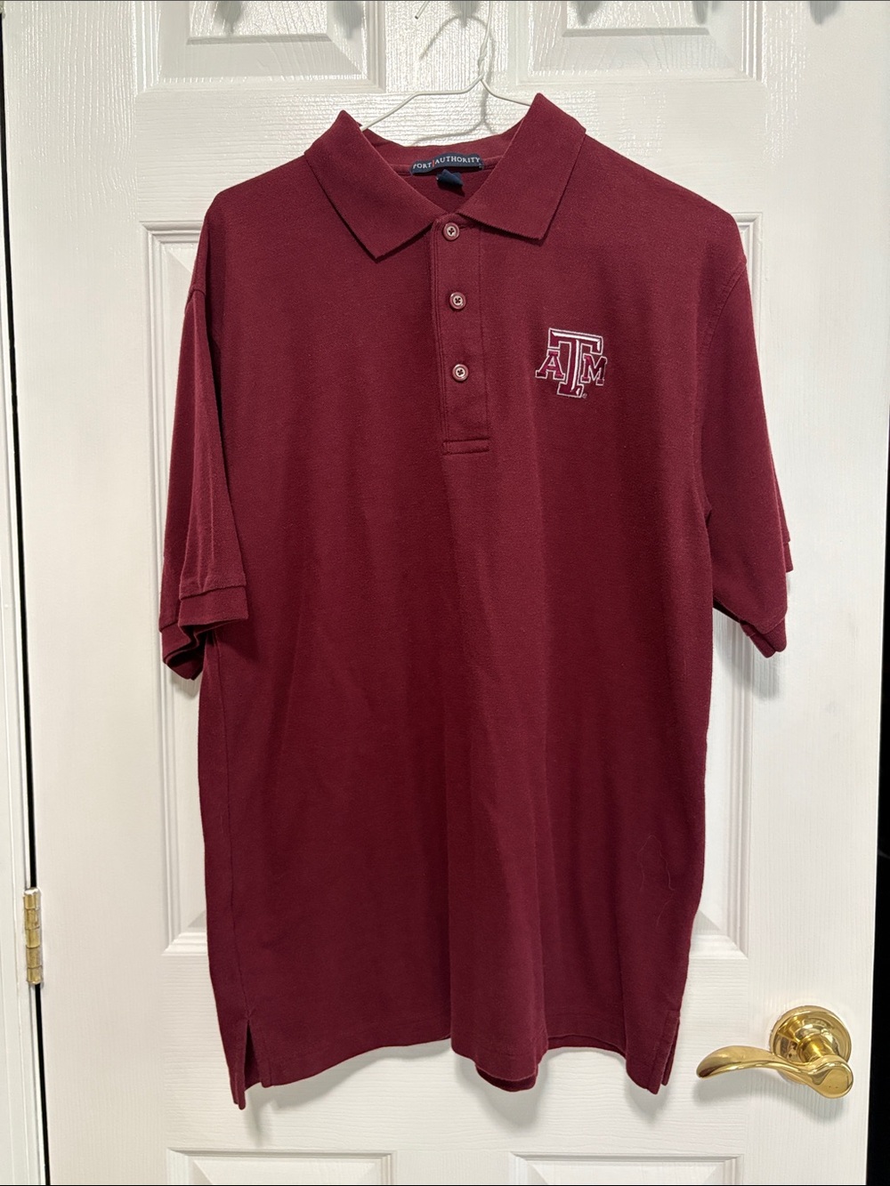 Port Authority Maroon Texas A&M Embroidered Polo